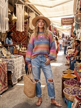 HAYDEN SUPER SOFT KNIT OVERSIZED SWEATER SZ. MED